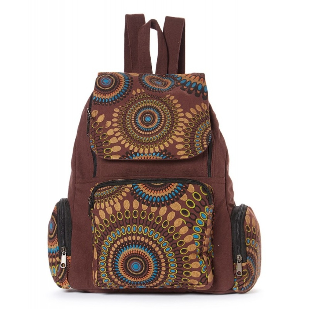 Backpack Purse Brown Rising International